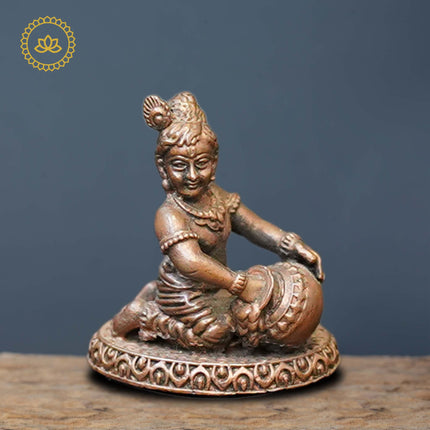 Copper Bene Krishna Idol