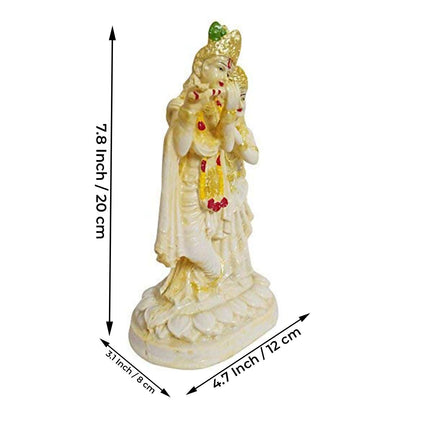 Fabzone Resin Lord Radha Krishna Statue