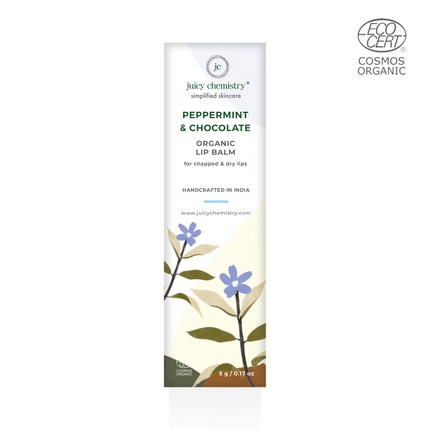 Juicy Chemistry Peppermint & Chocolate Organic Lip Balm