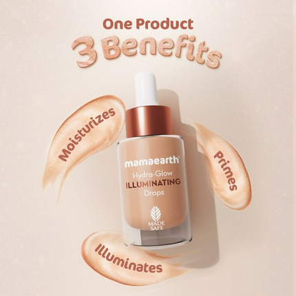 Mamaearth Hydra-Glow Illuminating Drops with Vitamin C & Hyaluronic Acid