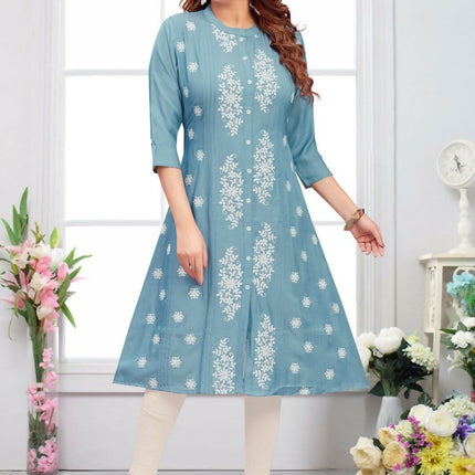 Joban Fashion Heavy Muslin Denim Color Tunic
