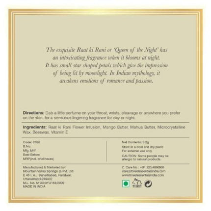 Forest Essentials Solid Perfume Raat Ki Rani