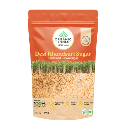 Organic India Desi Khandsari Sugar (Unrefined Brown Sugar)