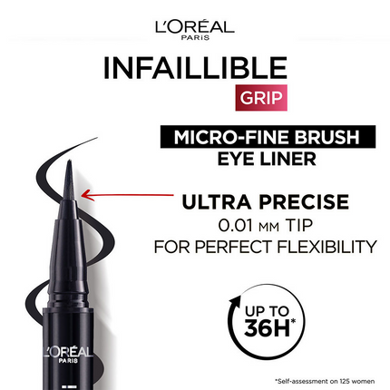 L'Oreal Paris Infaillible Grip Micro Fine Liner - 01 Obsidian Black