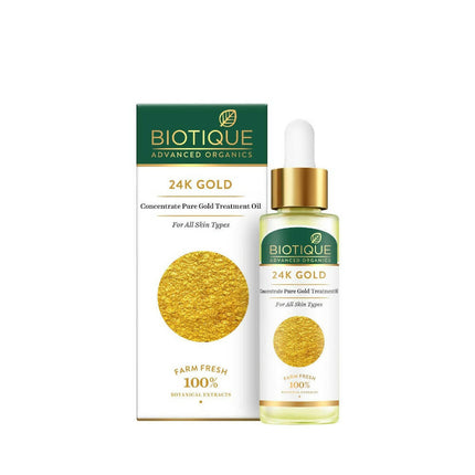 Biotique Advanced Organics 24K Gold Concentrate Pure Gold Treatment Oil