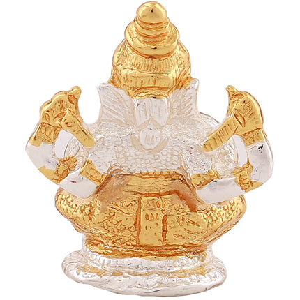 Estele Gold-Polished Spiritual Lord Bal Ganesha Idol for Gifts & HouseWarming/Home/Office Decors
