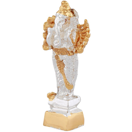Estele Gold-Polished Spiritual Lord Standing Ganesha Idol for Gifts & HouseWarming/Home/Office Decors