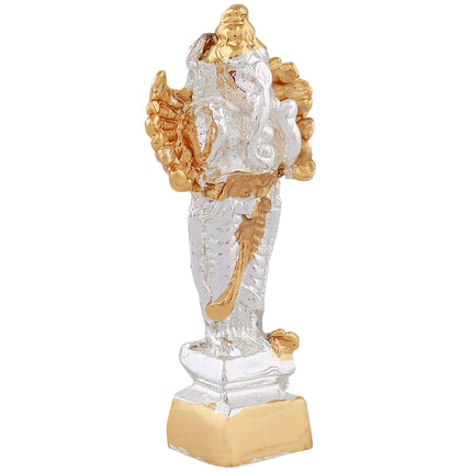 Estele Gold-Polished Spiritual Lord Standing Ganesha Idol for Gifts & HouseWarming/Home/Office Decors
