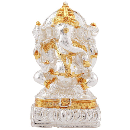 Estele Gold-Polished Spiritual Lord Ganesha Idol for Gifts & HouseWarming/Home/Office Decors