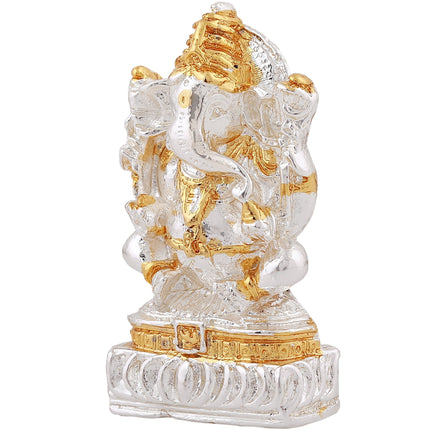 Estele Gold-Polished Spiritual Lord Ganesha Idol for Gifts & HouseWarming/Home/Office Decors