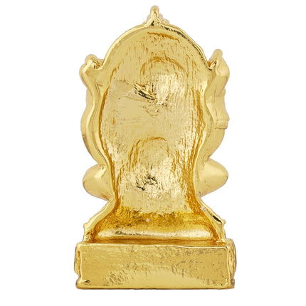 Estele Gold-Polished Spiritual Lord Ganesha Idol for Gifts & HouseWarming/Home/Office Decors