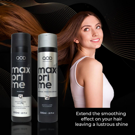 QOD Professional Max Prime After Treatment Shampoo & Hair Mask Combo