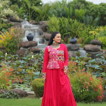 Aastha Fashion Pink Rayon Party Wear Designer Gown Collection