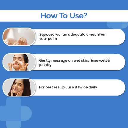 The Derma Co Oil-Free Daily Face Wash With Hyaluronic Acid, Glycolic Acid & Multivitamins For Clear & Hydrated Skin