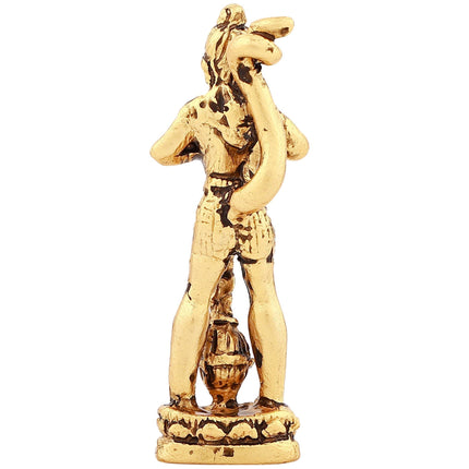 Estele Gold-Polished Hanumanji's showing Lord Rama in his Heart in standing position Idol for Home/Car Décor