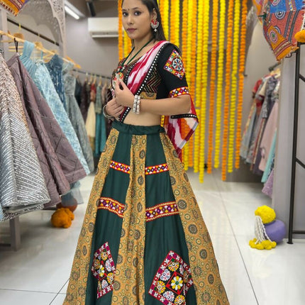 Aastha Fashion Maroon Maslin / Rayon Heavy Print + Gamthi Work Lace + Patch Semi Stitched Wedding Wear Lehenga Choli