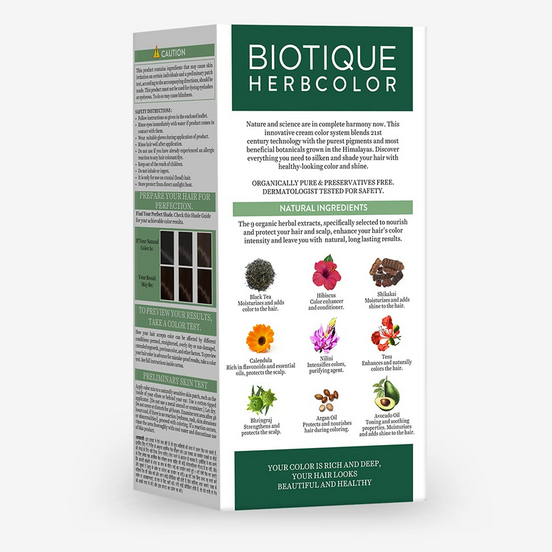 Biotique Herbcolor Conditioning Hair Colour Ammonia Free (Brown 4N )