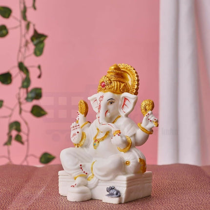 Apnimarket Marble Dust Ganesh Idol