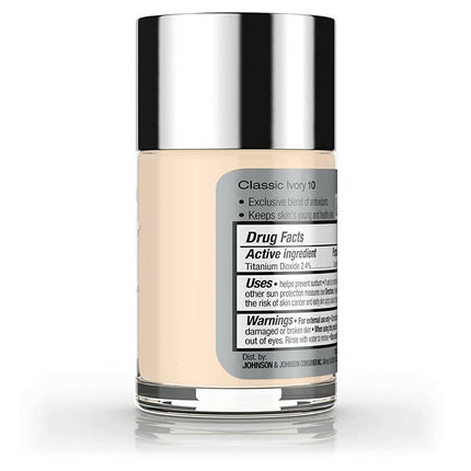 Neutrogena Healthy Skin Liquid Makeup Foundation, Broad Spectrum SPF 20 Feverfew,Classic Ivory