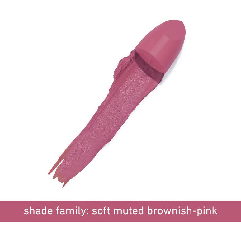 Plum Butter Crème Matte Lipstick Pinkadoodle - 123 (Brownish Pink)