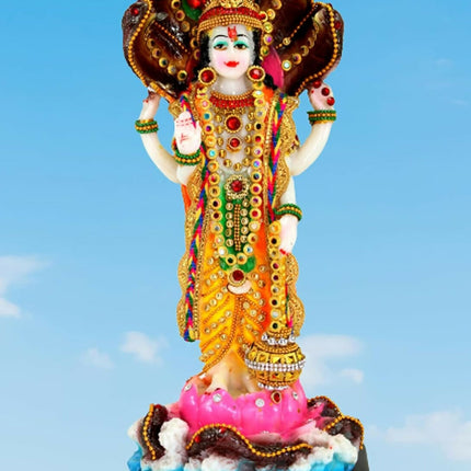 Esplanade Resin Vishnu Narayana Murti Idol