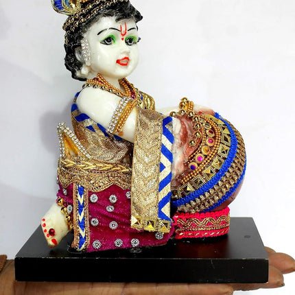 Esplanade Resin Krishna Makhan Chor Statue