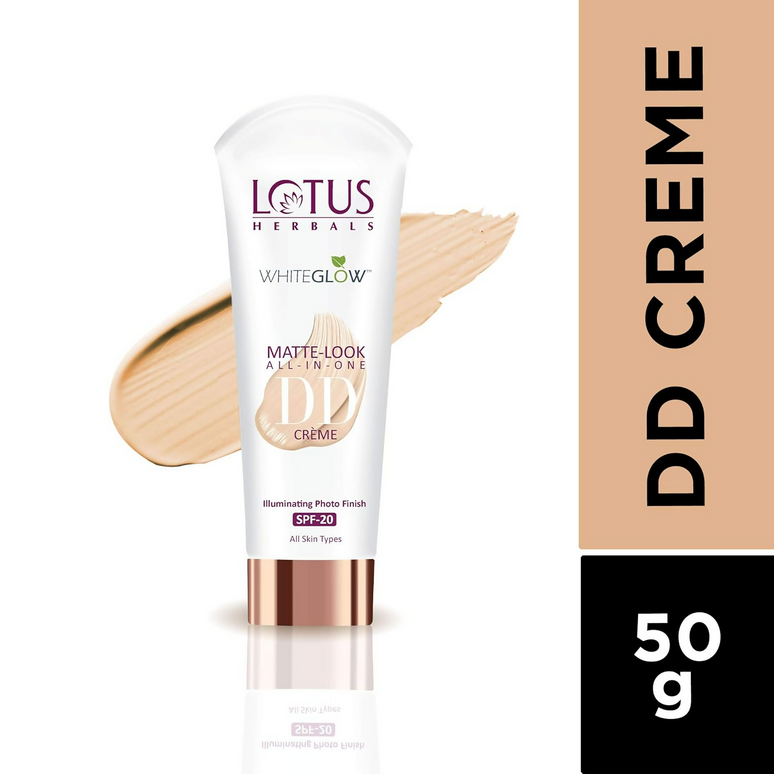 Lotus Herbals Whiteglow Matte Cream Look All In One DD Crame Spf 20