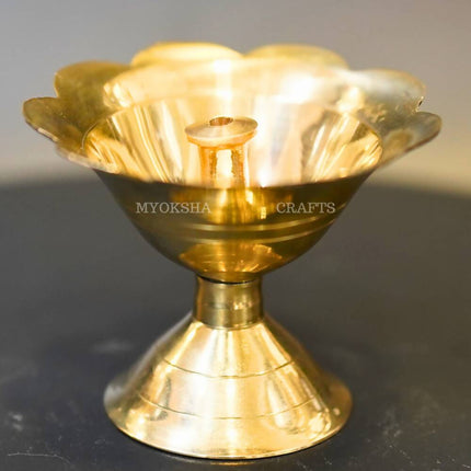 Brass Flower Diya