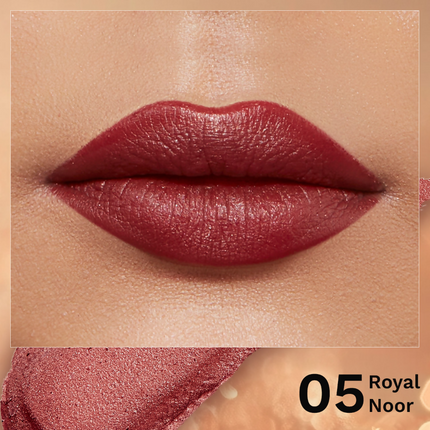 Pilgrim Glitter Lipstick With Matte Finish - Royal Noor05