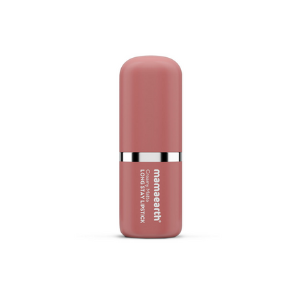 Mamaearth Creamy Matte Long Stay Lipstick - Pillow Nude - Limited Time Offer