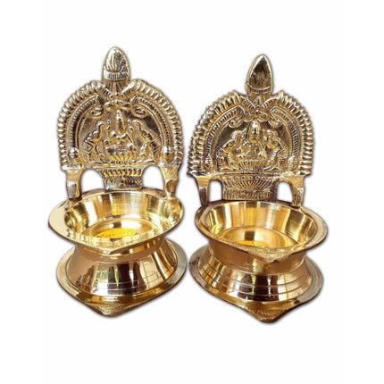 Kamakshi Diya Lamp / Kamakshi Deepam - 1 Pair