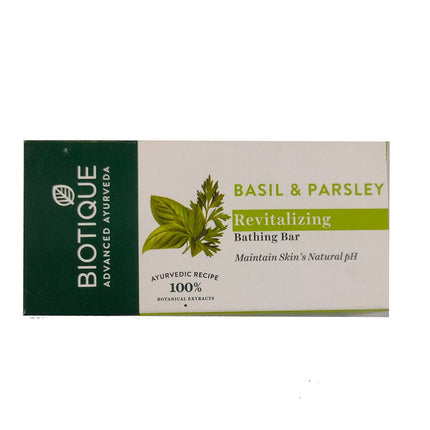 Biotique Advanced Ayurveda Bio Basil & Parsley Revitalizing Body Soap