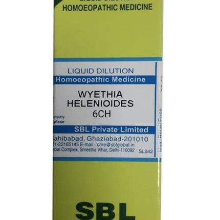SBL Homeopathy Wyethia Helenioides Dilution