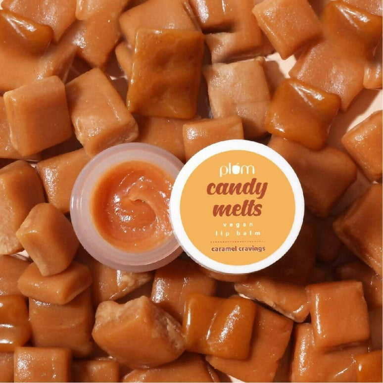 Plum Candy Melts Vegan Lip Balm Caramel Cravings