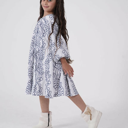 LH Luxury Fashion Balloon Sleeve Dress for Girls – Premium Kidswear Brands in India