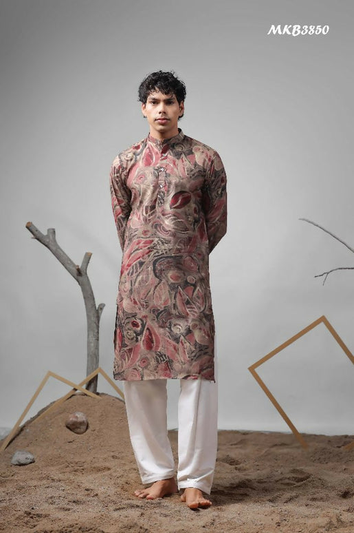 Multicolor Modal Silk Designer Printed Kurta Set - Mahotsav