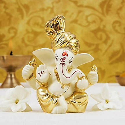 Gold Art India Ceramic Ganesh Idol