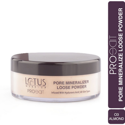 Lotus Make Up Proedit Pore Mineralize Loose Powder - 03 Almond
