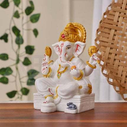 Apnimarket Marble Dust Ganesh Idol