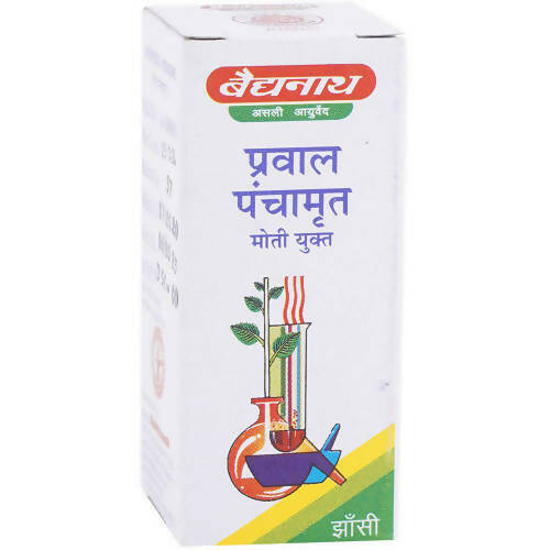 Baidyanath Jhansi Prawal Panchamrit Tablets (Moti Yukta)
