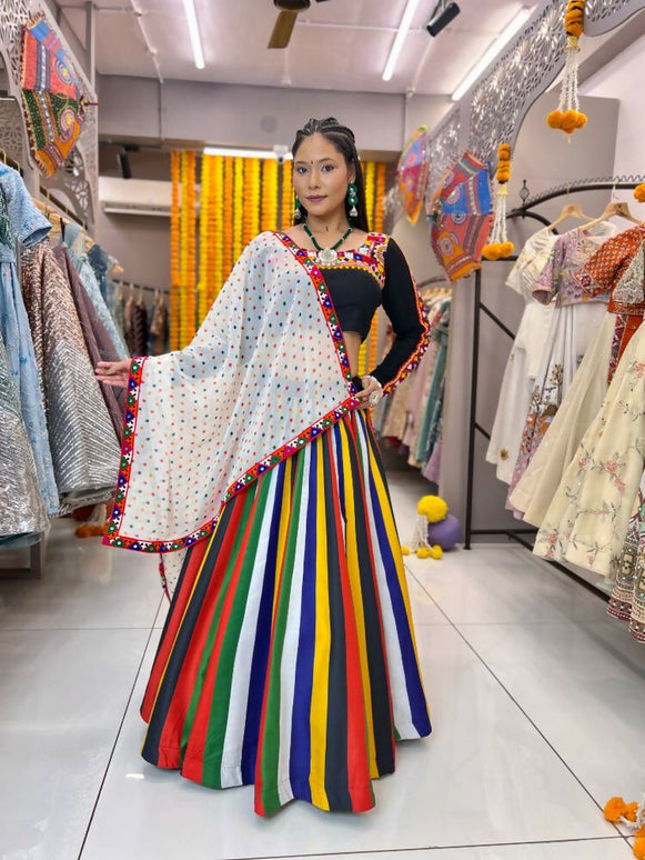 Aastha Fashion Multi Lining Maslin Heavy Digital Print Semi Stitched Wedding Wear Lehenga Choli