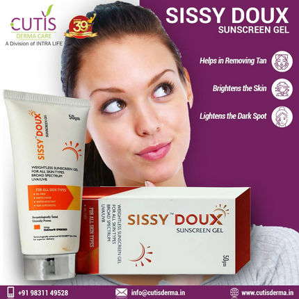 Rotex Cutis Sissy Doux Sunscreen Gel SPF 50 PA++++