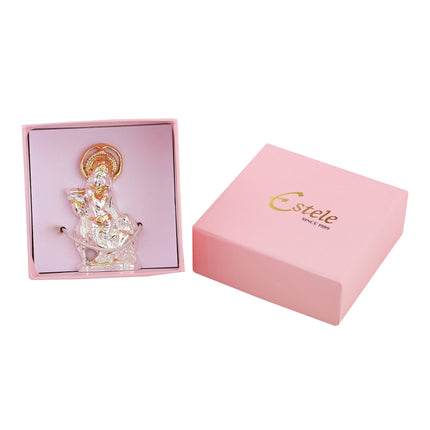 Estele Gold-Polished Divine Bal Lord Krishna Idol for Home/Car Decor