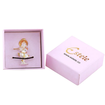 Estele Gold-Polished Divine Lord Krishna Idol for Home/Car Decor