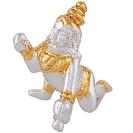 Estele Gold-Polished Divine Bal Lord Krishna Idol for Home/Car Decor