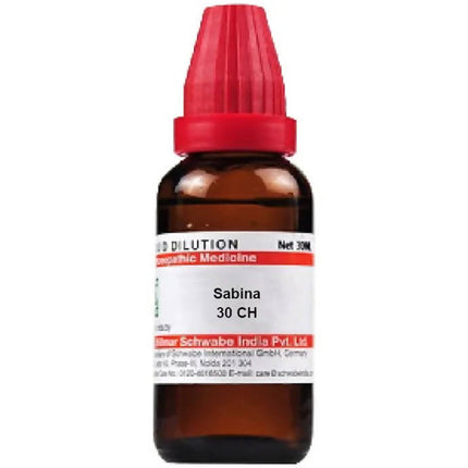 Dr. Willmar Schwabe India Sabina Dilution