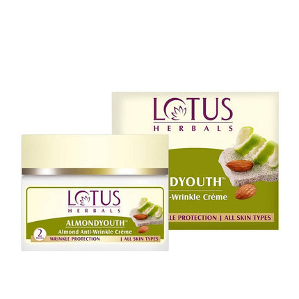 Lotus Herbals Almondyouth Almond Anti-Wrinkle Cream - Limited Time Offer