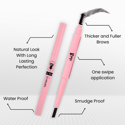 BOBI Eyebrow Pencil Black Waterproof Smudgeproof Finish