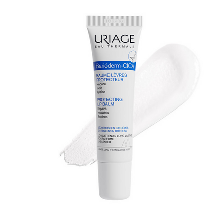 Uriage Bariederm-Cica Protecting Lip Balm For Dry,Cracked & Chapped Lips With Squalane & PHytosterol