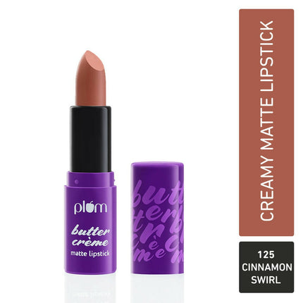 Plum Butter Crème Matte Lipstick Cinnamon Swirl - 125 (Brown Nude)